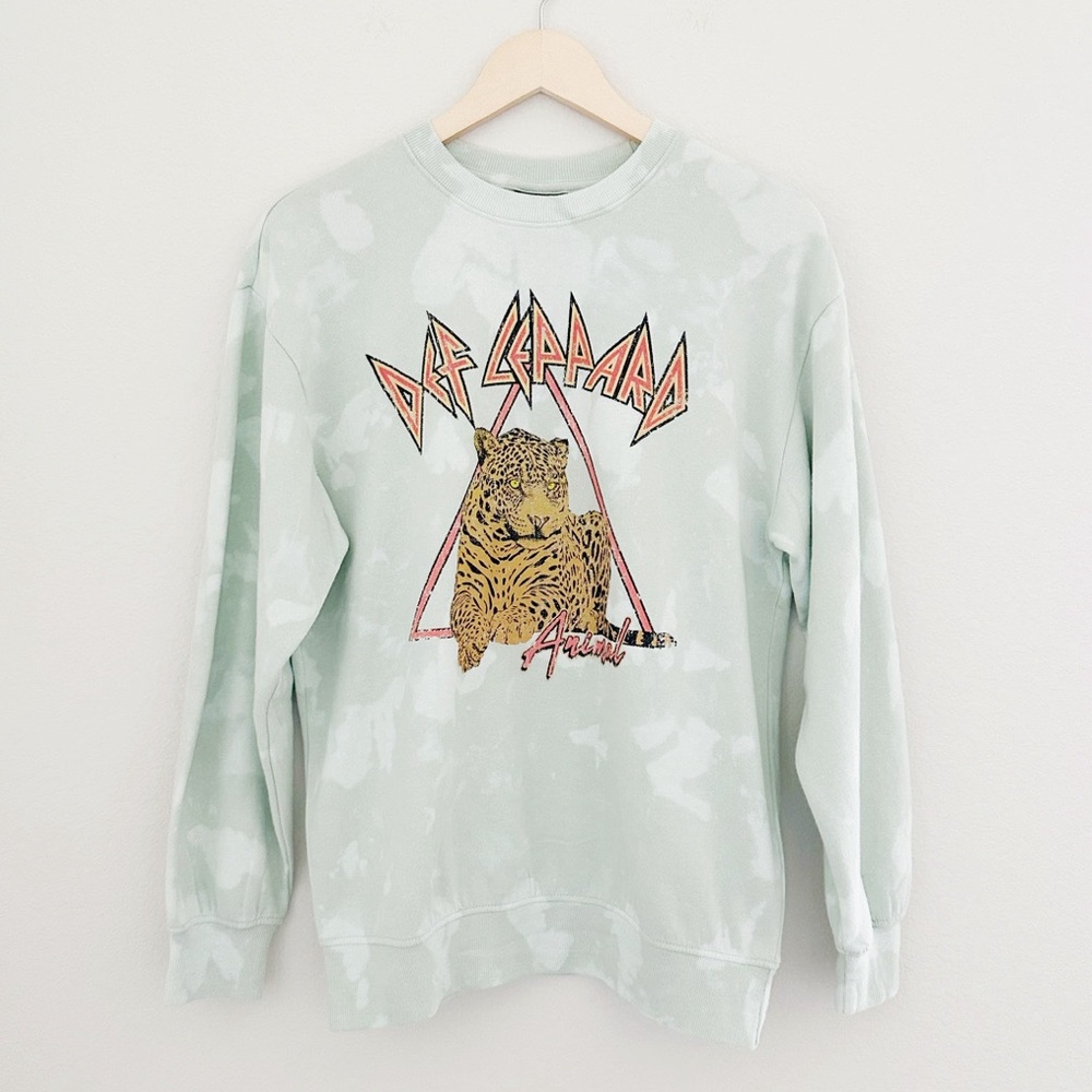 NEW Def Leppard Long Sleeve Pullover Sweatshirt